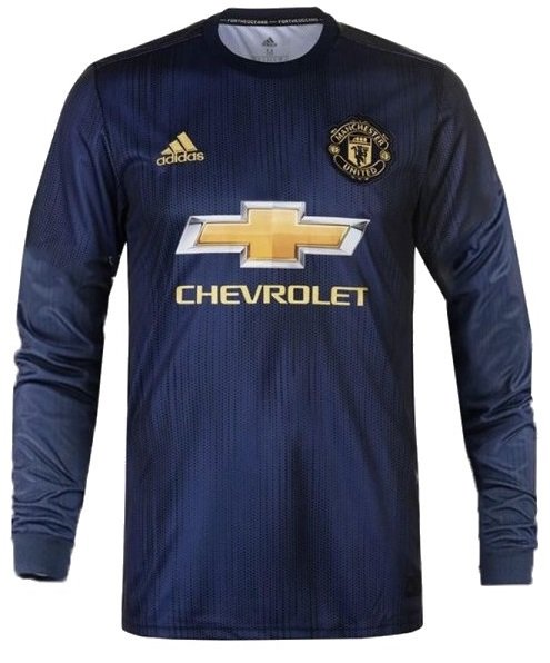 Camisa oficial Adidas Manchester United 2018 2019 III jogador manga comprida